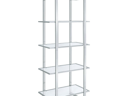 Colfax - 5 Shelf Bookshelf - Clear