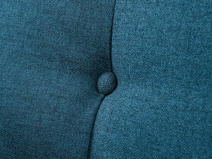 Modern Arm Chair With Tufted Back And Wooden Legs