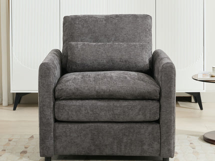 Cozy Upholstered Cushion Armchair For Living Room