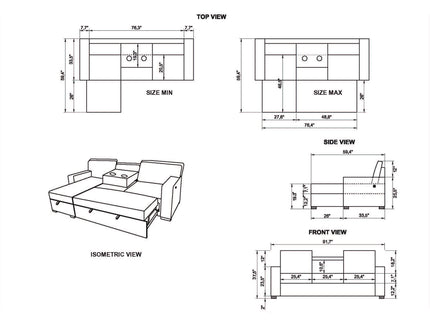 Territory - Pull Out Sofa Bed