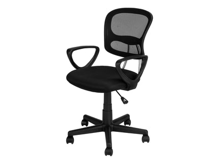 Office Chair, Adjustable Height, Swivel, Ergonomic, Armrests, Mesh, Contemporary / Modern - Black