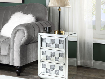 Noralie - Accent Table - Silver - Glass