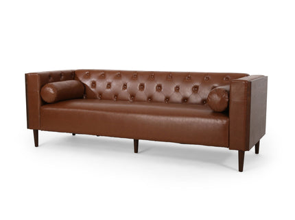 Contemporary 3 Seater Sofa With Tufted Design