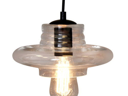 Torus - Saucer Industrial Pendant - Clear