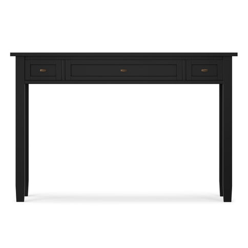 Warm Shaker - Writing Desk With Drawers - Black