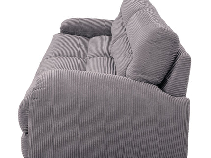 Cadenza - Corduroy Loveseat - Gray