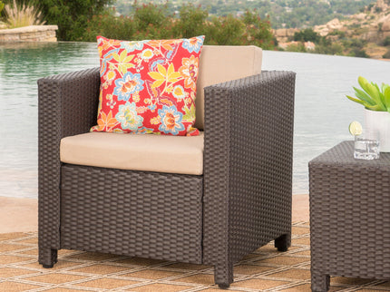 Stylish Outdoor Club Chair With Weather Resistant Cushions