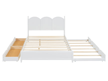 Platform Bed With With 2 Big Drawers And Trundle