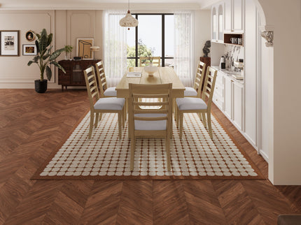 Farmhouse Wooden Kitchen Table With Removable Leaf