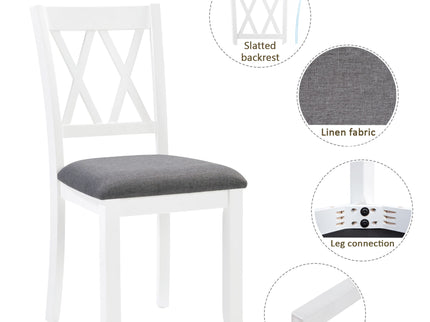Modern Dining Set With Upholstered Chairs