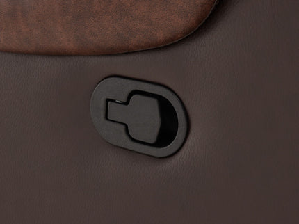 Heated Massage Recliner With Remote Control - Brown