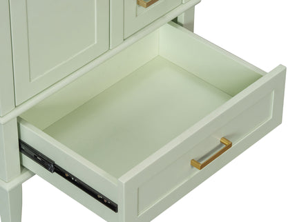Bathroom Vanity, Modern Bathroom Cabinet With Sink Combo Set, Bathroom Storage Cabinet With A Soft Closing Door And 3 Drawers, Solid Wood Frame