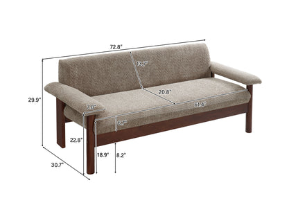 Loveseat Sofa 2 Seater Couch With Armrest Pillows
