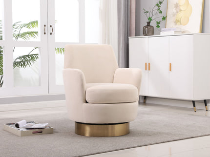 Teddy Swivel Barrel Chair, Swivel Accent Chairs Armchair For Living Room