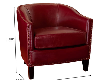 Enigmatica - Upholstered Club Chair With Nailhead Trim
