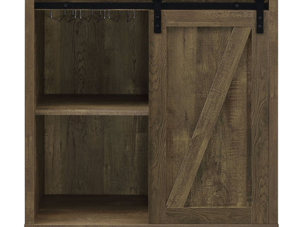 Arcata - Sliding Door Bar Cabinet - Oak