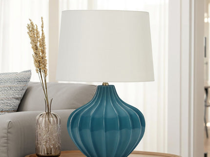 Lighting, Table Lamp, Ceramic, Transitional - Blue