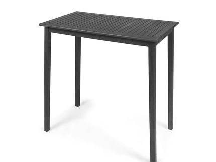 Outdoor Minimalist Acacia Wood Rectangle Bar Table