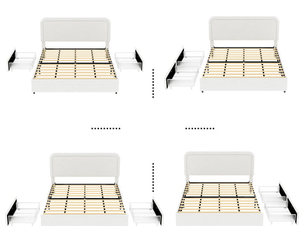 Liv - Patented With Drawers Upholstered Storage Platform Bed