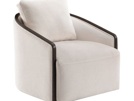 Lenora - Accent Chair With Swivel - Beige