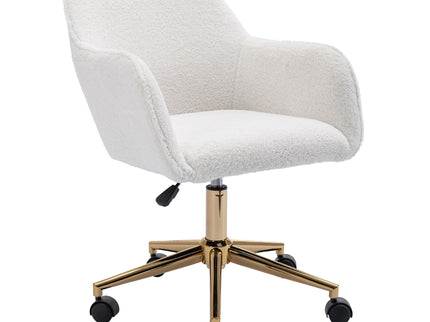 Modern Adjustable Height 360 Revolving Home Office Chair With Metal Legs And Universal Wheel For Indoor