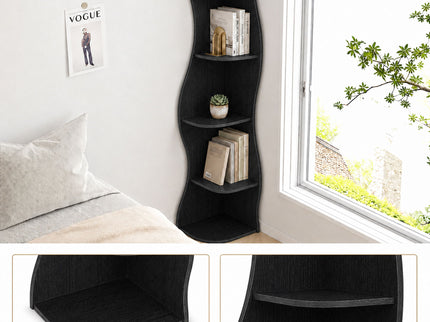 5 Tier S - Shaped Corner Shelf For Living Room