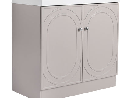 Contemporary Freestanding Bathroom Vanity With Resin Sink & Soft-Close Cabinet Doors