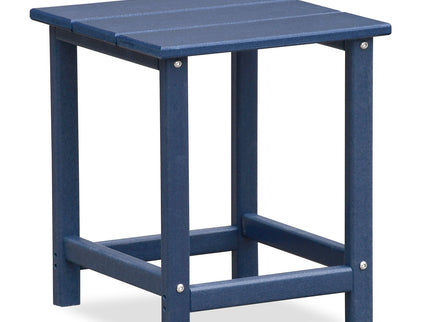 Folding Outdoor Adirondack Chair For Relaxing, Hdpe All-Weather Fire Pit Chair, Patio Lawn Chair For Outside Deck Garden Backyardf Balcony - Navy Blue