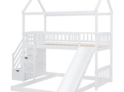 House Bunk Bed With Slide