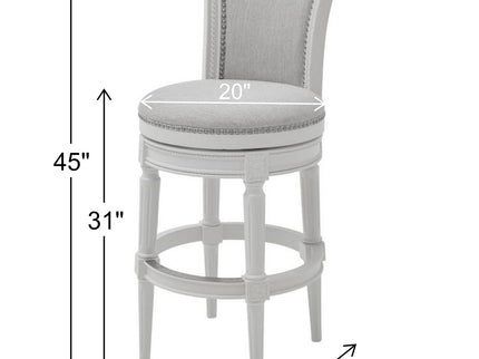 Swivel Barstool With High-Back