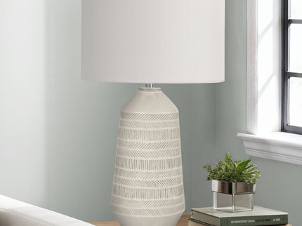 Contemporary Lighting, Table Lamp, Ceramic - Cream
