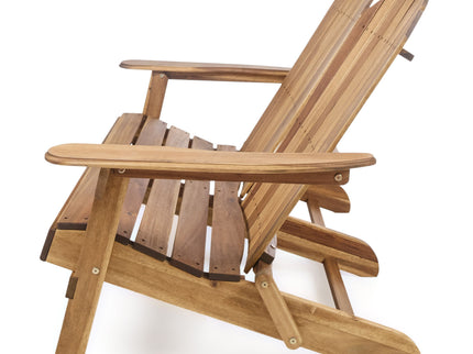 Outdoor Adirondack Rocking Loveseat With Hand Crafted Details