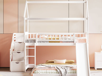 House Bunk Bed With Slide