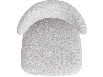 Locke - Modern Upholstered Dining Chair With Frame - Salt / Pepper