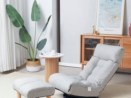 Adjustable Japanese Reclining Floor Chair Sofa With Metal Frame For Living Room