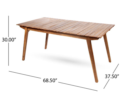 Outdoor Dining Table & Frame - Teak