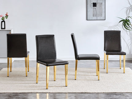Elegant Upholstered Chairs With Metal Legs