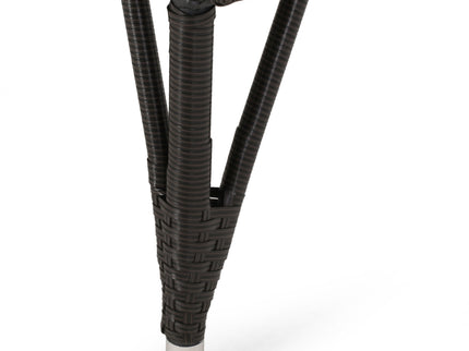 Outdoor Wicker Standing Basket Chair With Cushion
