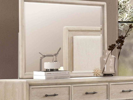 8 Drawers Dresser With Mirror, Bedroom Furniture - Oak