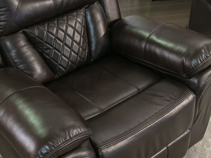 Home Theater Seating Manual Recliner Chair With Led Light Strip For Living Room