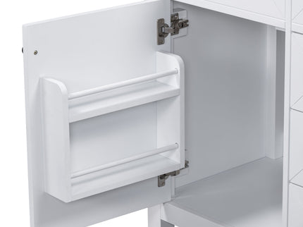Modern Bathroom Vanity With Sink Combo, 3 Drawers, Undermount Drop-In Sink