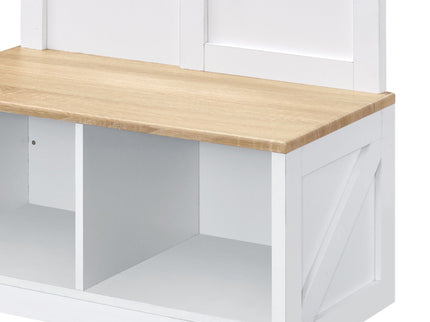Melati - Hall Tree - Light Oak / White