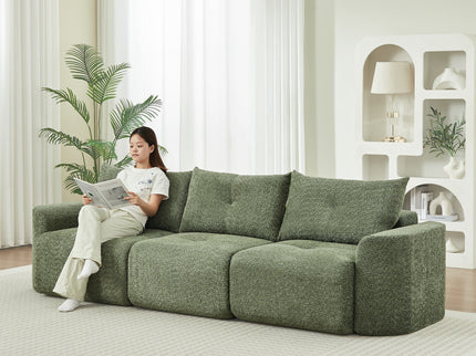 3 Seater With Thickened Armrests Sofa For Living Room