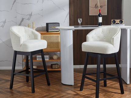 360 Degree Rotation Swivel Counter Stools (Set of 2)