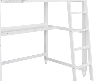 Loft Bed With Drawers With Desk And Shelves