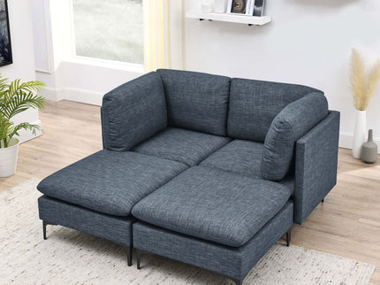 Upholstered Modular Sectional & Tall Legs