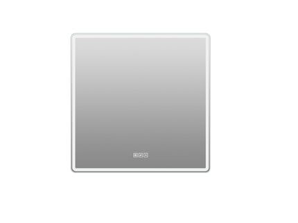 36 X 36 LED Bathroom Mirror With Dimmable Frosted Light Band, 3 Color Temperatures, Anti Fog, Memory & Auto Off - Silver