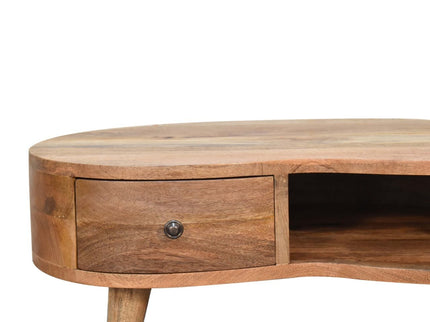 Wave Coffee Table With 1 Drawer