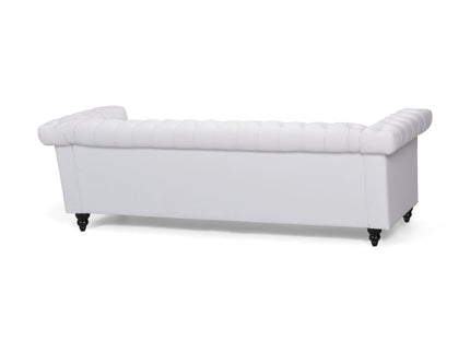 Chesterfield Style 3 Seater Sofa With Deep Button Tufting