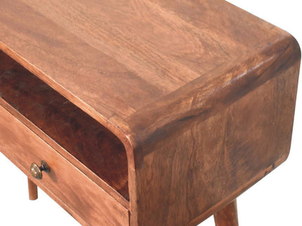 Solid Wood Curved Console Table